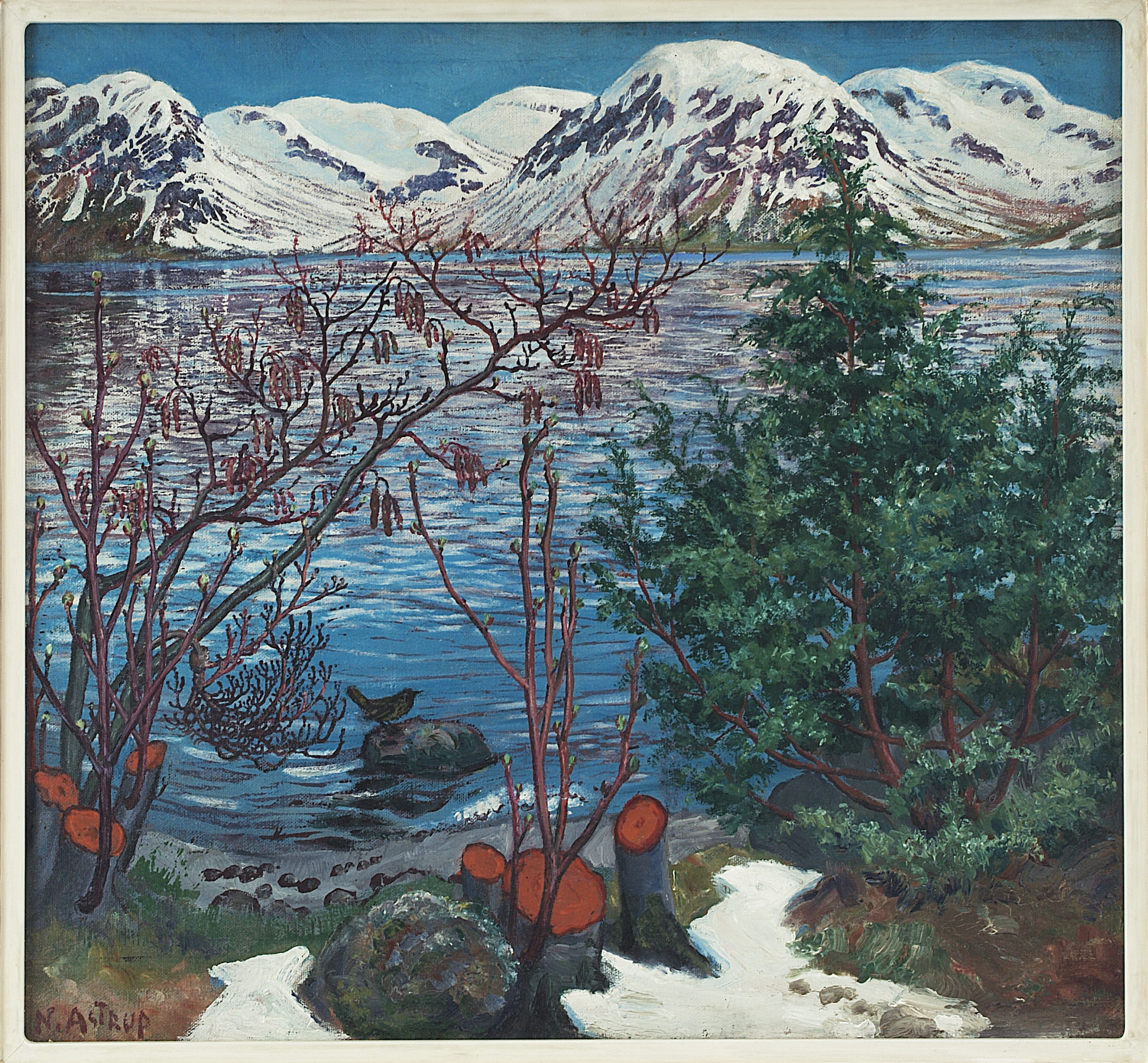 Fugl på sten