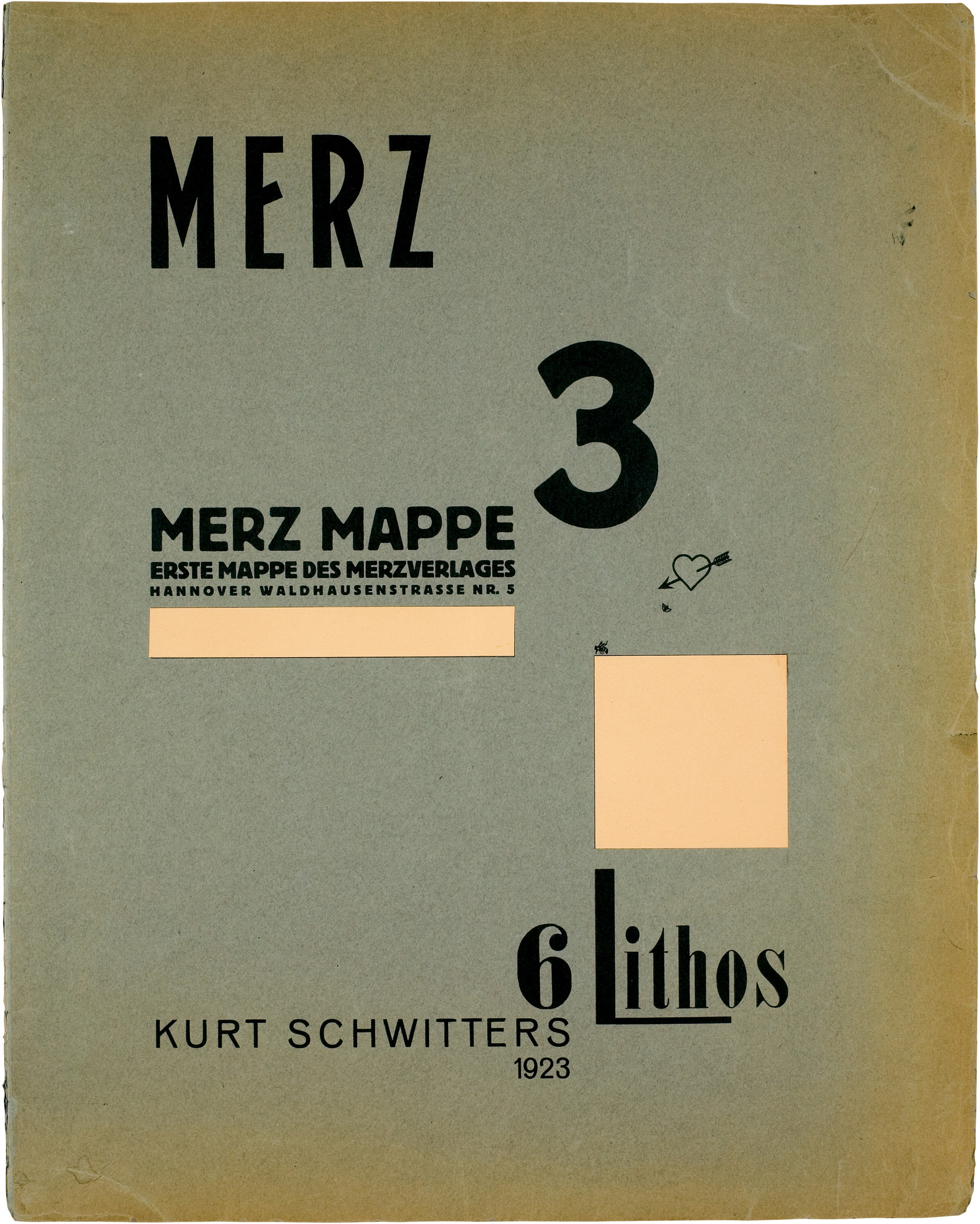 Merz 3 Mappe. Erste mappe des Merz Verlages