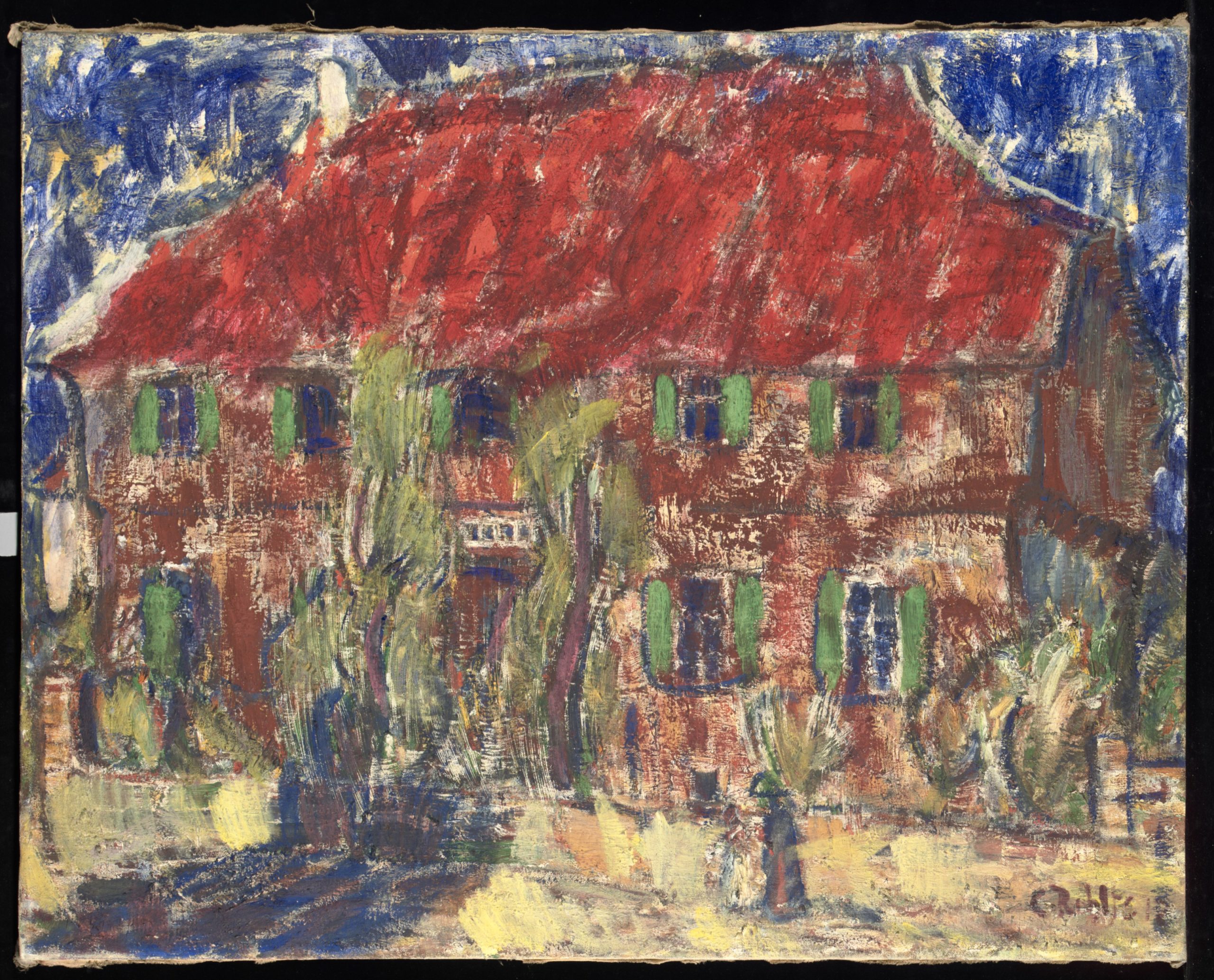 Haus mit rotem Dach