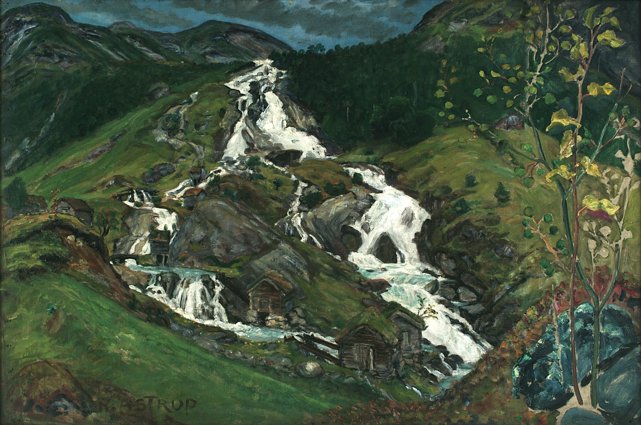 Foss og kvernhus