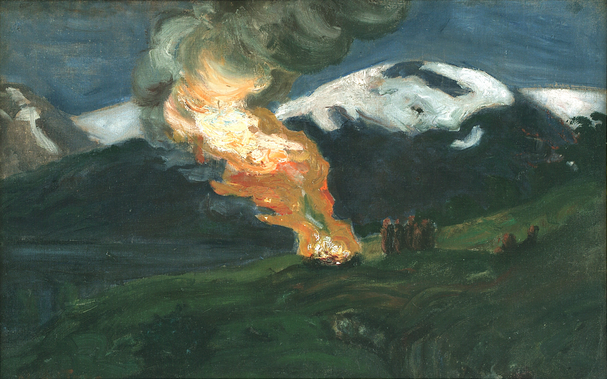 St. Hansbål, skisse