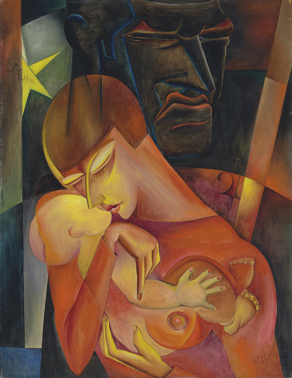 Frau und Saturn